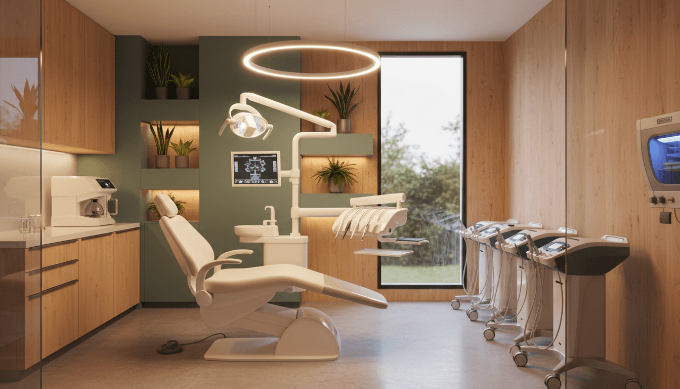 Modern, comfortable dental exam room at Family Dental Care